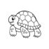 Картинка раскраски 7 - Раскраска Черепаха в панцирь голову засуваха.
