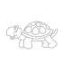 Картинка раскраски 9 - Раскраска Черепаха в панцирь голову засуваха.