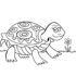 Картинка раскраски 7 - Раскраска Черепаха всегда дома.