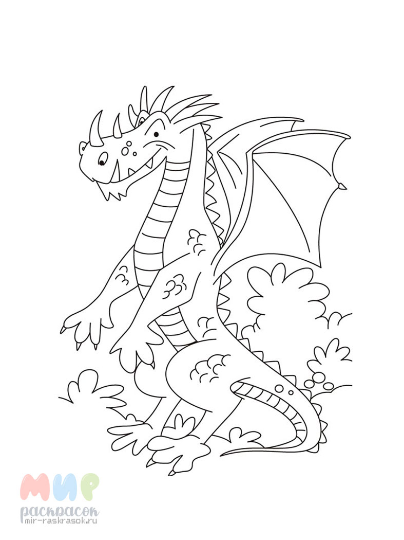 Раскраски Как приручить дракона - распечатать или скачать