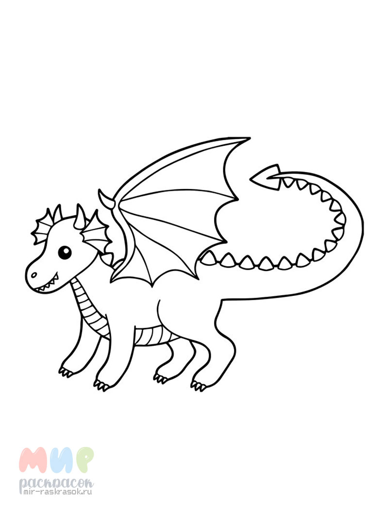 Фото по запросу Раскраска дракон страница печати