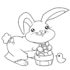Картинка раскраски 5 - Раскраска Кролик без единицы нолик.