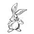 Картинка раскраски 9 - Раскраска Кролик без единицы нолик.
