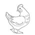 Картинка раскраски 1 - Раскраска Курица то не курица.