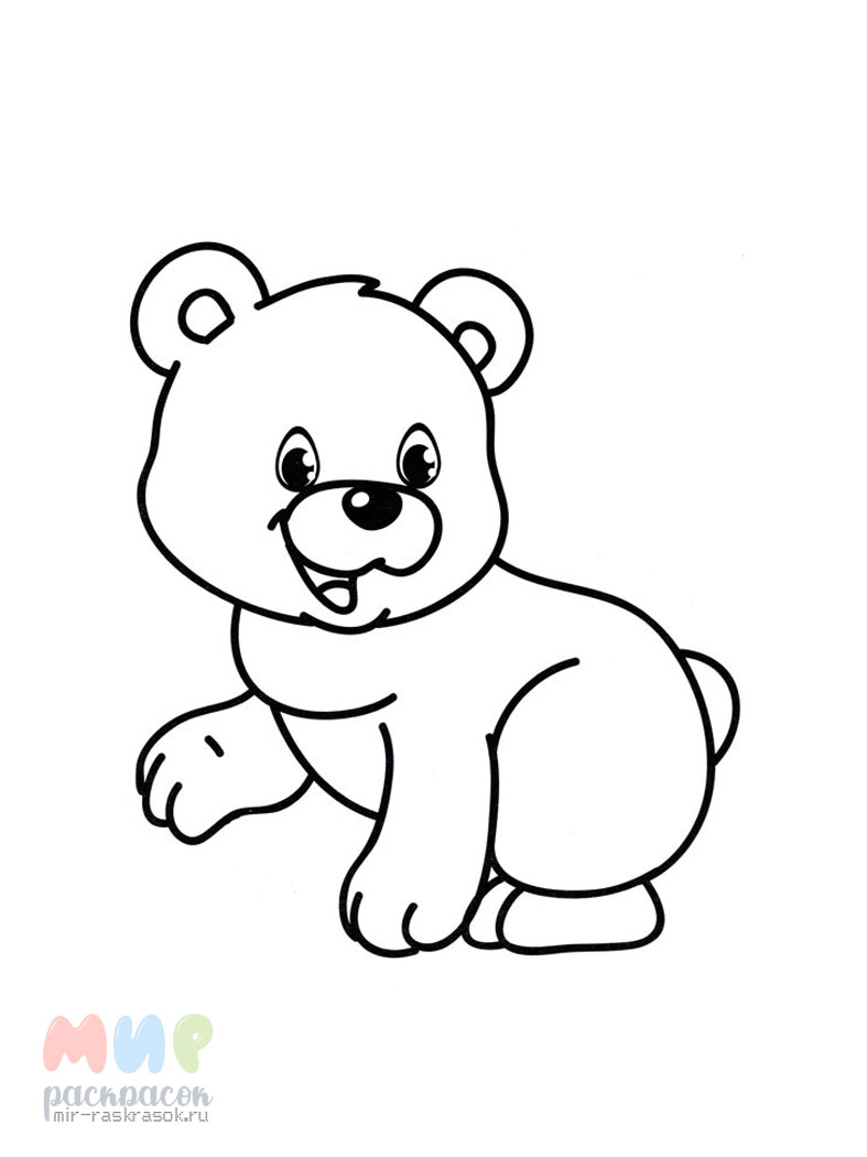 Раскраски из категории медведь