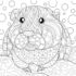 Картинка раскраски 8 - Раскраска Морская свинка полосатая спинка.