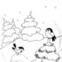 Картинка раскраски 4 - Раскраска Снегирь.
